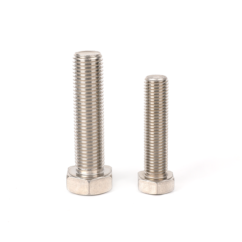 304 Aço inoxidável Plano Full-Freath Hex Head Bolt, Bolts Hexágono